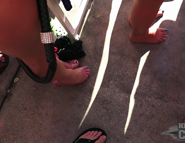 Dantes Pool Party Wet T\-Shirt Contest During Fantasy Fest Hot Public Nudity Festival In Key West Fl